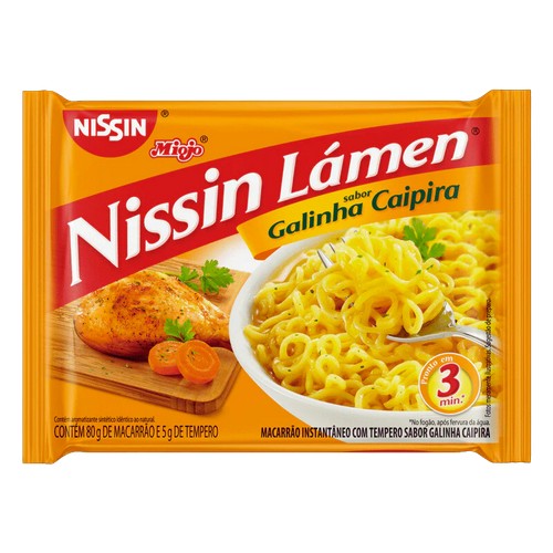 MACARRAO INST NISSIN MIOJO GALINHA CAIPIRA 50X85GR
