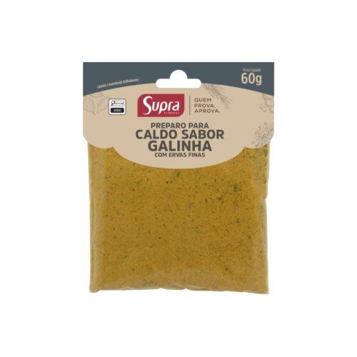 PREPARO P/ CALDO DE GALINHA COM ERVAS FINAS SUPRA 24X60GR