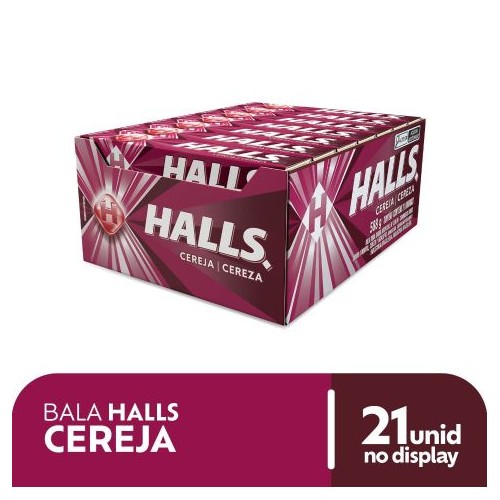 HALLS CEREJA 21X28GR