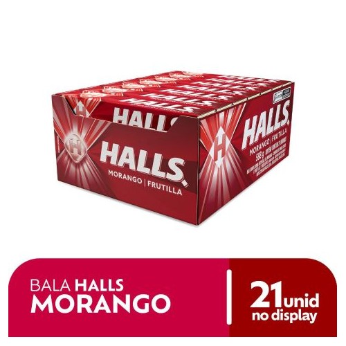 HALLS MORANGO 21X28GR